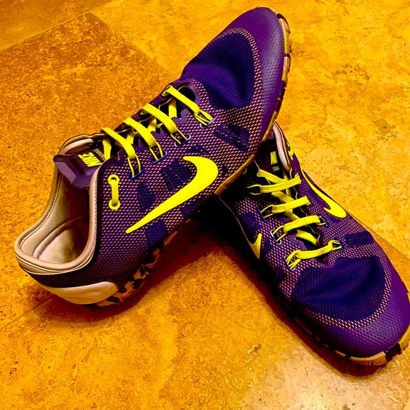 Nike Flex Trainer in purple/green - Picture 1 of 4